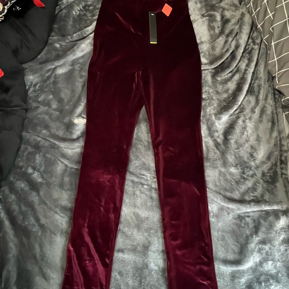 Jnk red felt leggings